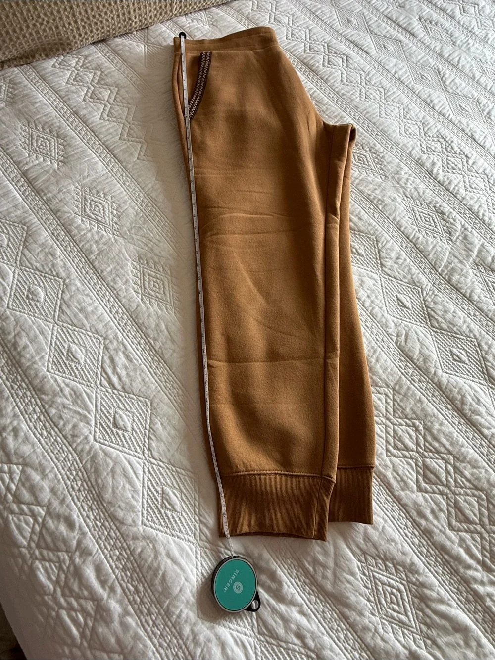 UGG Men's Sweatpants in Caramel with Dark Brown Trim. Worn 1x.  Unisex